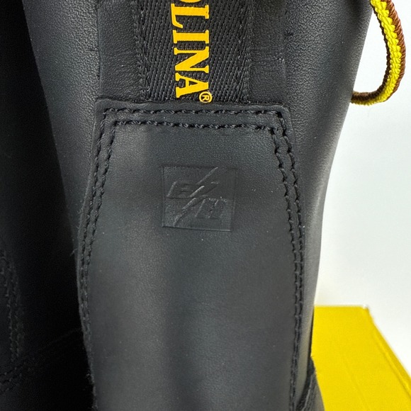 Carolina 8 Inch Steel Toe Logger Boots Mens 9 2E Black CA9823 Waterproof - Picture 13 of 14